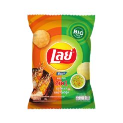 LAY'S Rock Potato Chips 2in1 Grilled Prawn and Seafood Sauce 48g.